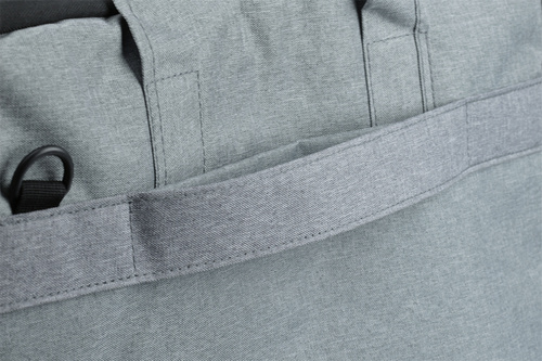 BR03 | Bolsa, capa para laptop de 15,6" | alças, alça de ombro, bolso lateral | cinza