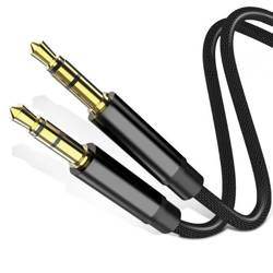 AU-1-1M | 1m Aux Kabel & Klinkenkabel 3,5 mm mit Vergoldete Anschlüsse