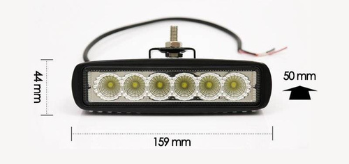 Світильник робочий 18W CREE довгий WL5018L Flood