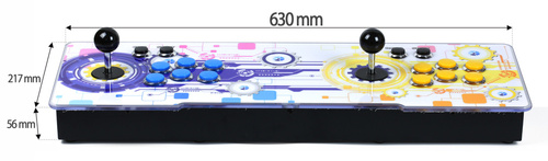 BP-3001-GEAR | Pandoras BOX-konsol | 5000 retro- og 3D-spil | 2 sæt controllere | indbygget højttaler | Mulighed for at tilslutte en møntmodtager