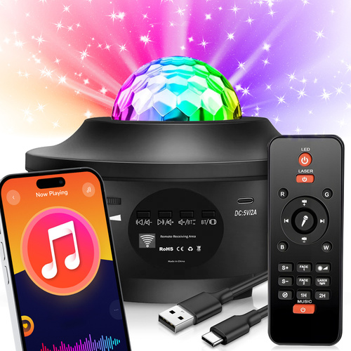 LED-Projektor für Sternenhimmel, Himmel und Ozean | 21 einzigartige Modi | Fernbedienung | NL-03