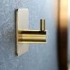BXG-4PCS-GOLD | Gold hook for clothes, cloths, towels | Self-adhesive holder for kitchen accessories