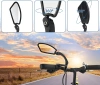 Rétroviseur de guidon de vélo | Rétroviseur gauche pour scooter | Miroir pivotant |HSJ-210