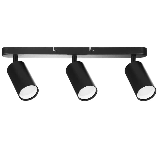 MS-GU10-3 | Three-point ceiling lamp, 3x GU10 black movable spotlight