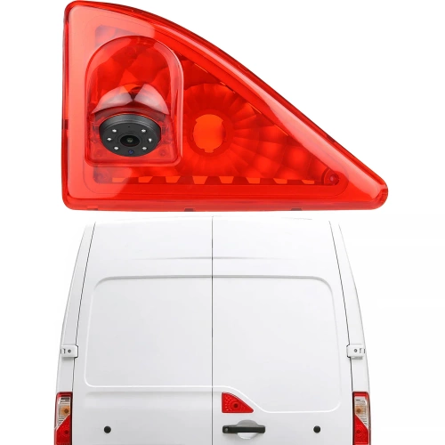 Speciale achteruitrijcamera in het STOP-licht | Geschikt voor Opel Movano, Renault Master, Nissan NV400, VW T6