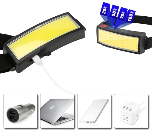 HWL-120-NEGRO | faro LED | Correa del faro