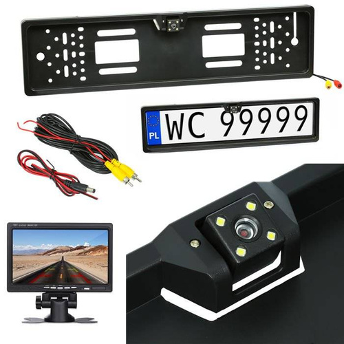 LPC-4LED | Reversing camera in the frame of the EU license plate