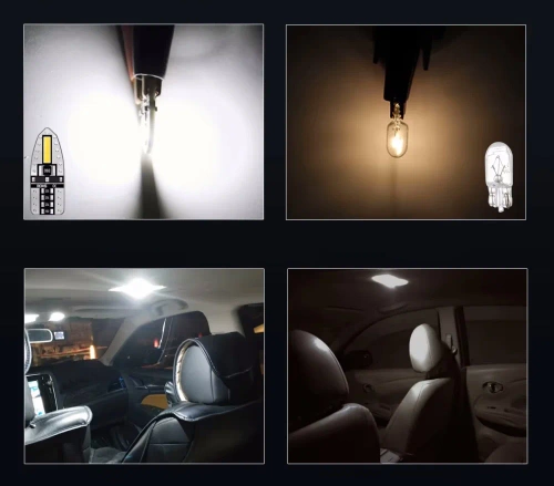 Bombilla LED para coche W5W T10 2 SMD 7020