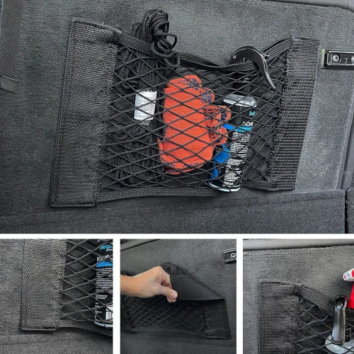 CWD-80*25CM-B | Sieť do kufra | Univerzálny organizér | Vrecko so zapínaním na suchý zips