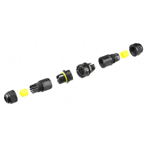 Waterproof Cable Junction Box IP68 | Quick Connector + Screw Terminal 3-pin 450 V 17.5 A for 3–9 mm Cables | M682-C