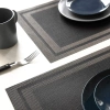 F040-NOIR | Tapis de table de cuisine | Tapis de plaque | Tapis de table | Tapis de cuisine décoratif