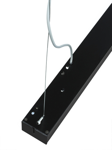 Linear hanging lamp 120 cm | Black office LED module 20W | Lamp width 7 cm