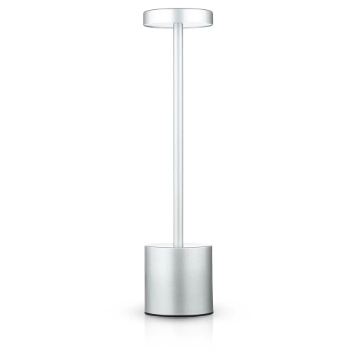  HJA21-PLATA | Lámpara de mesa con batería incorporada | Una lámpara de noche con tres colores de luz.