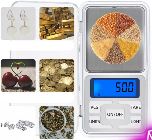 Taschenwaage für Schmuck | digital, präzise, 500 g | DH-68B-500g