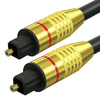 TS07-3-3M-Black | Toslink optical cable | GOLD - gold-plated connectors | HQ