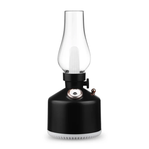 LA-0621-NEGRO | Humidificador de aire LED | Humidificador de aire ultrasónico con función de luz nocturna.