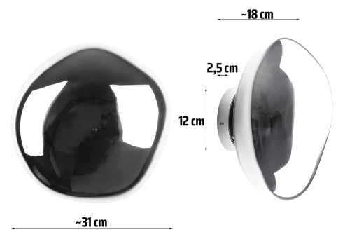 XDL-C300-SILVER | Irregularly shaped wall lamp | Modern hanging lamp