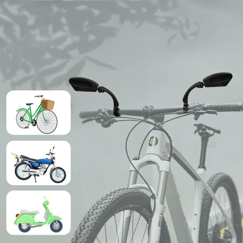 Kit oglinzi universale pentru ghidon | Oglinzi pivotante pentru biciclete | Oglinzi retrovizoare pentru scuter | HSJ-210