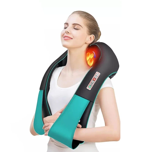 RN-001-BLAUW | Nek- en schoudermassageapparaat | Verwarmingsfunctie