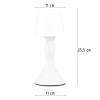 Bezdrôtová nočná lampa so vstavanou batériou | Štýlová stolová lampa s nastaviteľnou farbou a intenzitou svetla | YG-D021-WHITE