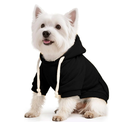 Pet hoodie | XS | black | PET-015XS-BK