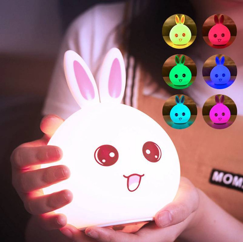 NL-07 | Siliconen nachtlampje Bunny LED RGB 3W