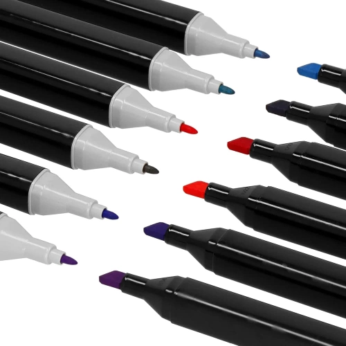 SMP-60PCS | Colored markers | Double-sided markers | A set of markers in a bag