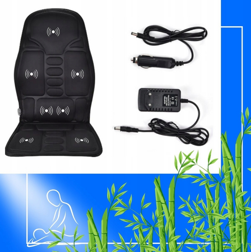 DZC-011-BLACK | Universal massage mat | Car massager | Heating function