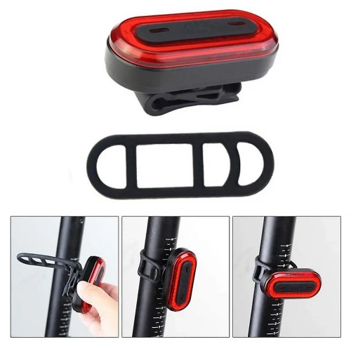 Fanale posteriore per bicicletta USB COB LED | luce rossa intensa | impermeabile IPX8 | BK-L400