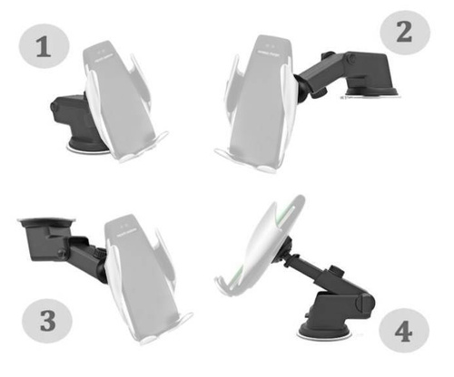 PSI- | Tripod with a suction cup to the windshield | Car holder for moving head