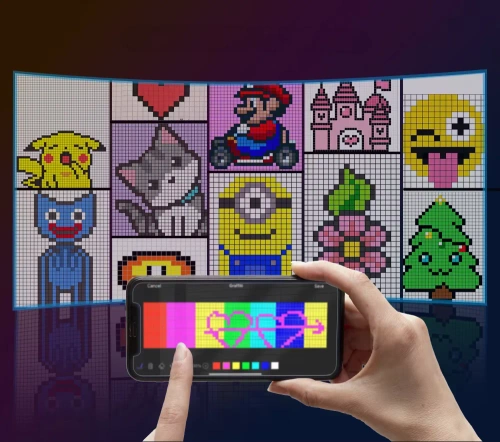 Programmerbart LED-display til bil og lastbil | 70 x 173 mm | RGB | personlige tekster og animationer | HRP-1632