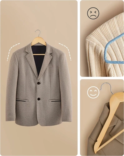 HLD-Z10 | Ensemble de cintres | Cintres de garde-robe en bois