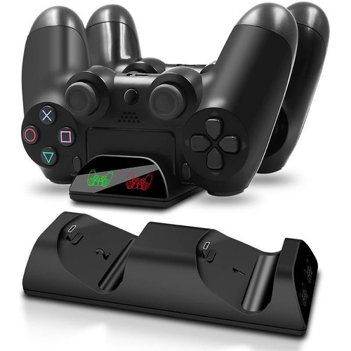 Ladegerät für PS4 / Slim / Pro Controller | LED-Anzeige | HB-P03