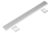 HSL-S60CM-SILVER | Furniture lamp with motion sensor | Wireless night light with sensor | LED under-cabinet lamp, 60 cm
