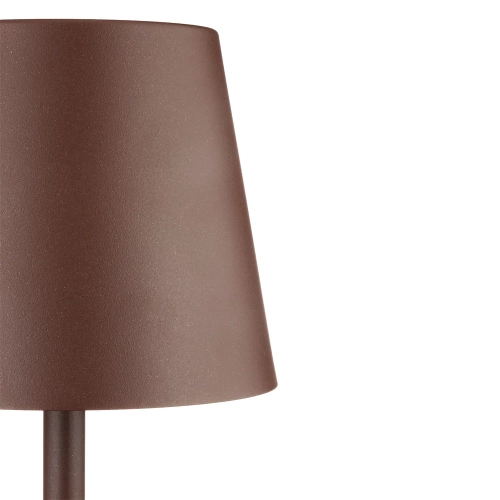 HJA28-MARRON-1 | Lampe de table avec batterie intégrée | Lampe de nuit tactile