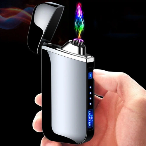 JL-319-BLACK | Modern plasma lighter | Electric lighter charged via USB