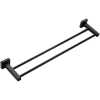 MJR-60CM-2-NOIR | Porte-serviettes | Support mural de salle de bain | Barre de salle de bain 