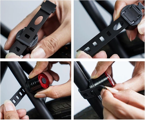 Luces LED compactas para bicicleta delanteras y traseras | Kit de luces LED para bicicleta con 3 modos | BK-L319