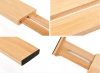 Organizador de gavetas para móveis | Divisórias de gaveta de bambu | Compartimentos expansíveis | KBT-D456