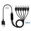 USB-TPC-6in1-150CM | | Cablu USB 6in1 de 1,5 m | Cablu multifunctional cu functie de transfer de date