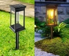 HK-115A | |2 lampade solari da giardino a LED | Palo condotto 60 cm