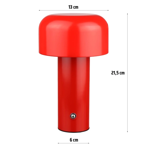 YG-D017-R | Lampe de table moderne | Veilleuse avec batterie intégrée | Lampe LED