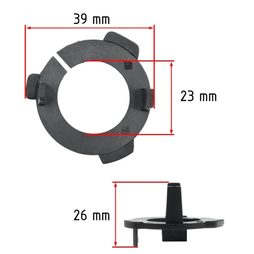 Adapter für LED-Leuchtmittel- oder HID-Brenner-Montage | passend für VW Tiguan, Touran, Golf 7, Scirocco, Sharan, Multivan, New Lavida, Lamando | TK-113