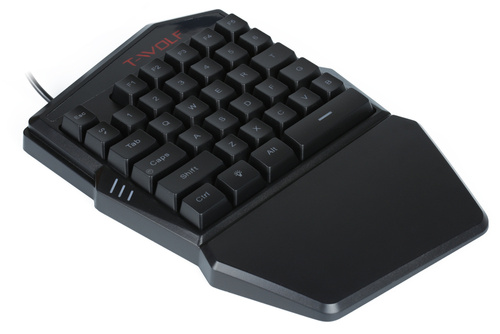 TF900 | Conjunto de jogos com retroiluminação LED RGB, teclado e mouse para uma mão, teclado numérico