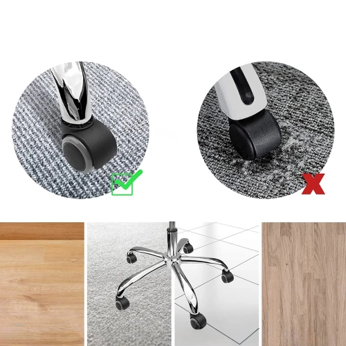 LXL-D50MM-5BUC | Roți universale pentru scaun de birou | Set 5 rotile de mobila | Rotile pentru un scaun pivotant