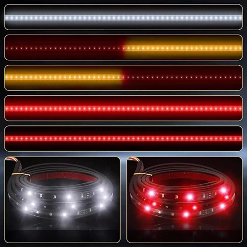 Trečiasis stabdžių žibintas po spoileriu, automobilio gale | LED | 150 cm