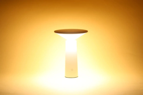 JX09-BRANCO | Lâmpada LED sem fio | Candeeiro de mesa com cabeça móvel