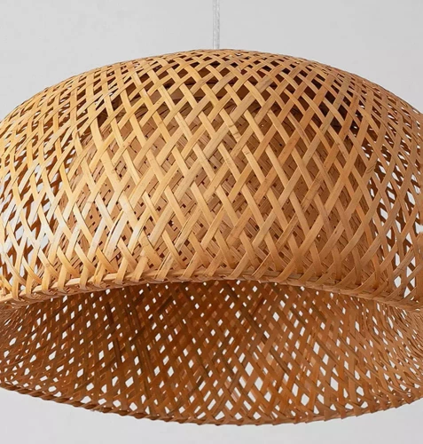 Natural bamboo lamp | BOHO Braided | 80cm