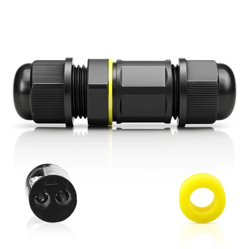 Hermetikus kábelcsatlakozó IP68 | 2 tűs csavaros csatlakozó 450 V 17,5 A, 4–8 mm kábelhez | M682-A