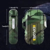 JL-F12-Green | Plasma lighter | Survival waterproof lighter | Lighter charged via USB
